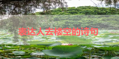 表达人去楼空的诗句 