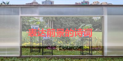 表达前景的诗词 