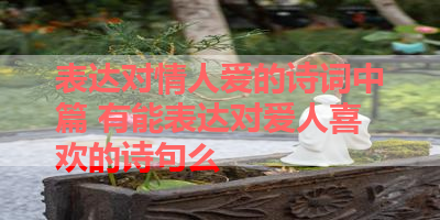 表达对情人爱的诗词中篇 有能表达对爱人喜欢的诗句么 
