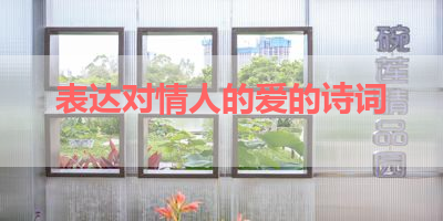 表达对情人的爱的诗词 