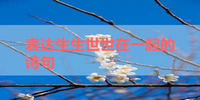 表达生生世世在一起的诗句 