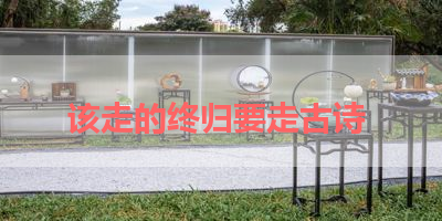 该走的终归要走古诗 