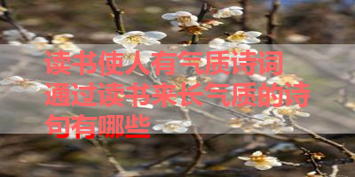 读书使人有气质诗词 通过读书来长气质的诗句有哪些 