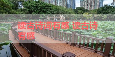 读古诗词有感 读古诗有感 