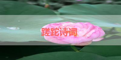 蹉跎诗词 