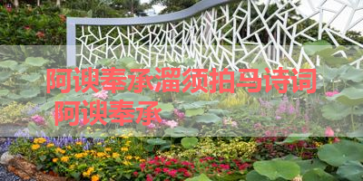 阿谀奉承溜须拍马诗词 阿谀奉承