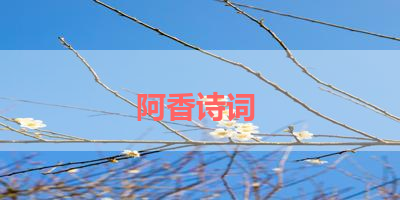 阿香诗词 