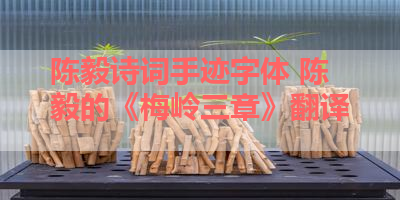 陈毅诗词手迹字体 陈毅的《梅岭三章》翻译 