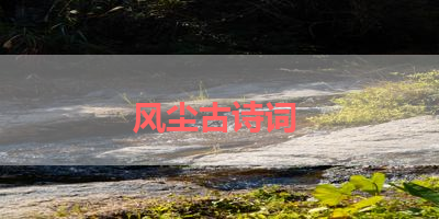 风尘古诗词 