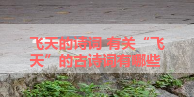 飞天的诗词 有关“飞天”的古诗词有哪些 