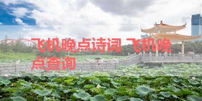 飞机晚点诗词 飞机晚点查询