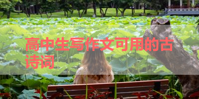 高中生写作文可用的古诗词 