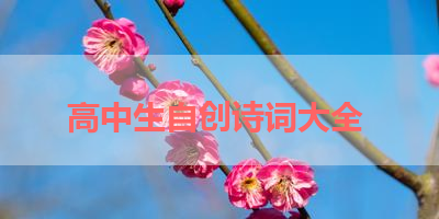 高中生自创诗词大全 