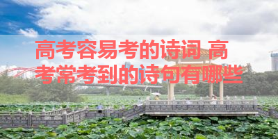 高考容易考的诗词 高考常考到的诗句有哪些 