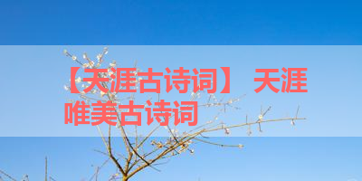 【天涯古诗词】 天涯 唯美古诗词