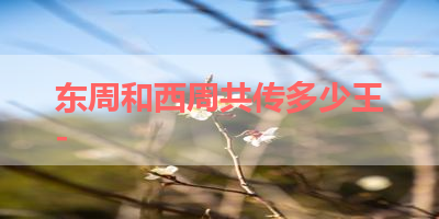 东周和西周共传多少王- 