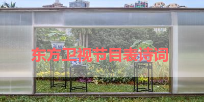 东方卫视节目表诗词 
