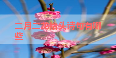 二月二龙抬头诗句有哪些 