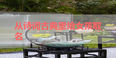 从诗词古典里给女孩取名 