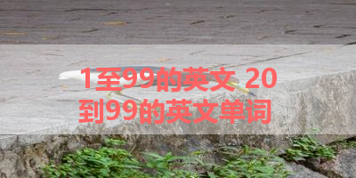 1至99的英文 20到99的英文单词