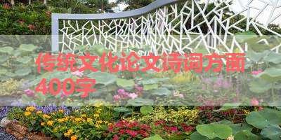 传统文化论文诗词方面400字 