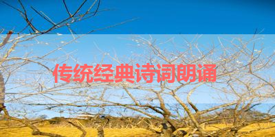 传统经典诗词朗诵 