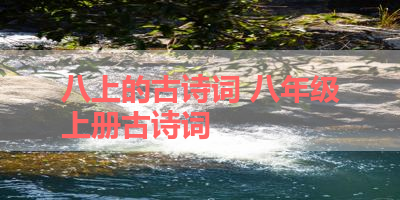 八上的古诗词 八年级上册古诗词
