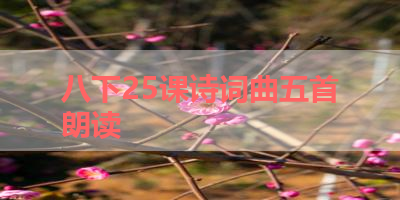 八下25课诗词曲五首朗读 