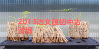 2013语文版初中古诗词 