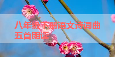 八年级下册语文诗词曲五首朗读 