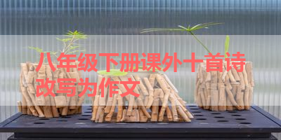八年级下册课外十首诗改写为作文 