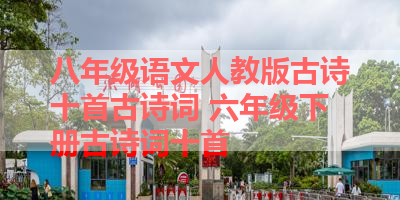 八年级语文人教版古诗十首古诗词 六年级下册古诗词十首