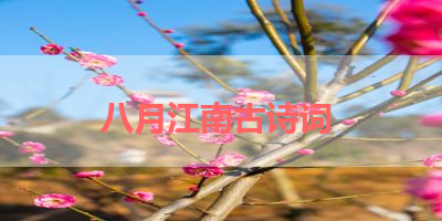 八月江南古诗词 