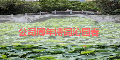 公司周年诗词沁园春 