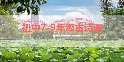初中7-9年级古诗词 