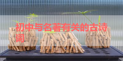 初中与名著有关的古诗词 