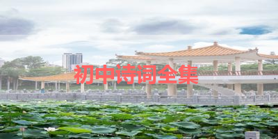 初中诗词全集 