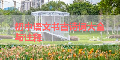 初中语文书古诗词大全与注释 