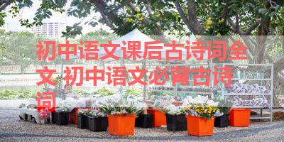 初中语文课后古诗词全文 初中语文必背古诗词