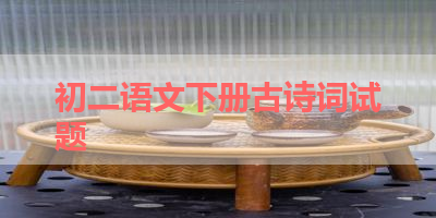 初二语文下册古诗词试题 