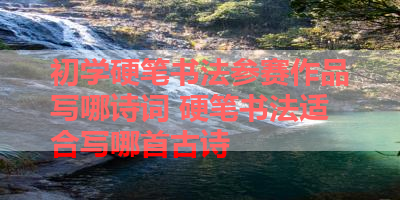 初学硬笔书法参赛作品写哪诗词 硬笔书法适合写哪首古诗 