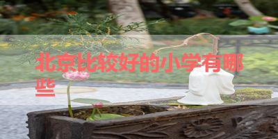 北京比较好的小学有哪些 