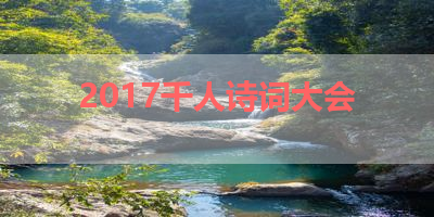 2017千人诗词大会 