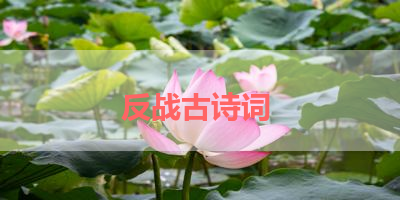 反战古诗词 