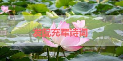 发配充军诗词 