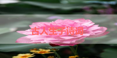古人生子诗词 