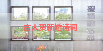 古人贺新婚诗词 