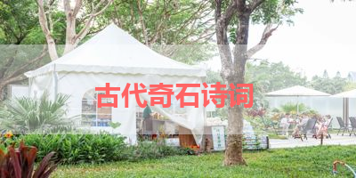 古代奇石诗词 