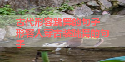 古代形容跳舞的句子 形容人穿古装跳舞的句子