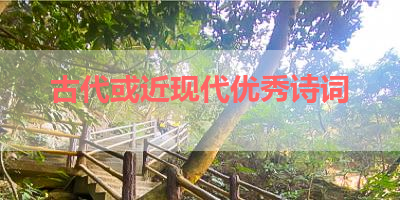 古代或近现代优秀诗词 